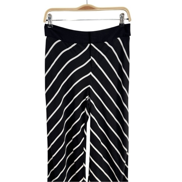 Bar III Womens Striped Lightweight Wide Leg Pants Black And White Size 2 Sheer - Picture 3 of 6